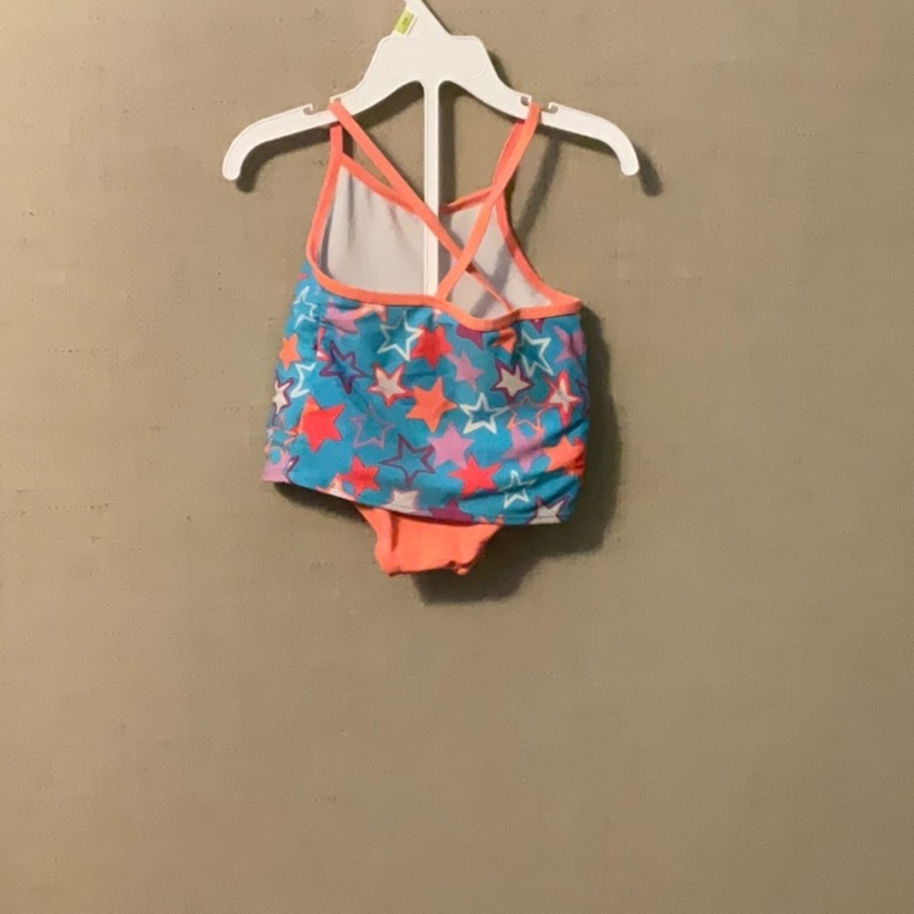 Wonder Nation Starry Blue and Orange Kids Bikini - Picture 2 of 8